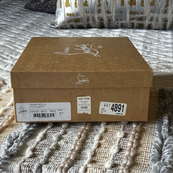 Christian Louboutin MADMONICA 60 Spiked Stud Platform Wedge Sandals Shoes - Picture 8 of 9